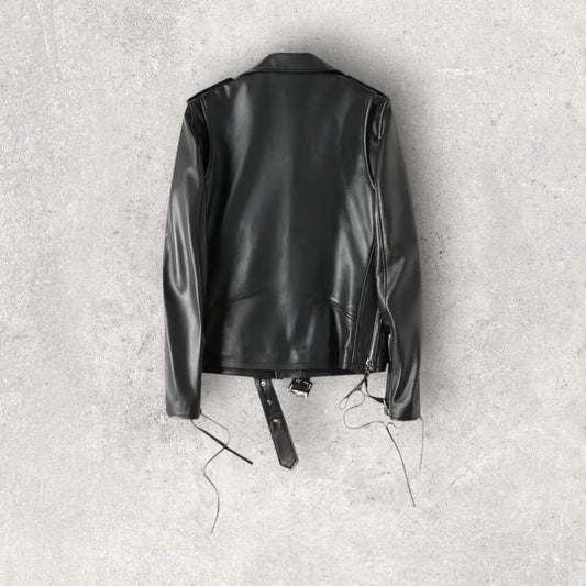 BERLEDA BL-14 Leather Biker Jacket Berleda.co Berleda.co