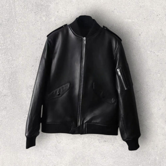 BERLEDA BL-1 Leather Bomber Jacket Berleda.co Berleda.co
