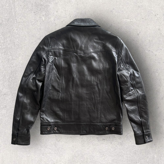 BERLEDA BL-5 Denim Leather Jacket Berleda.co Berleda.co